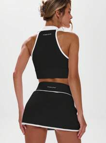 Musera Sport 女士运动背心 夏季网球吸湿排汗运动背心 适合球场、健身房等各种场合 - 黑色 - 查看 3