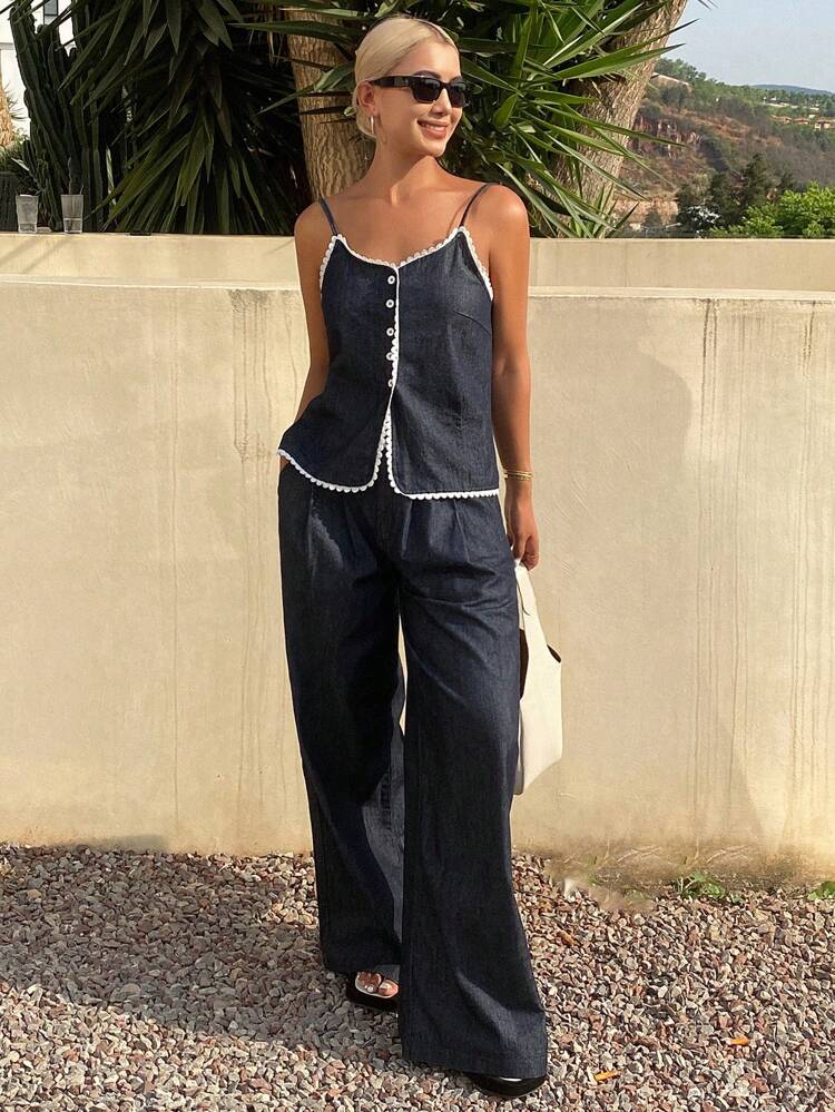 Women Denim Two Pieces Outfits