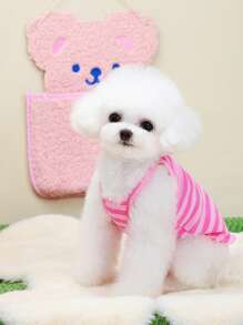 PETSIN 柔软透气轻盈的宠物背心，甜美花卉刺绣图案，专为猫狗设计，适合夏季穿着，时尚流行于欧美