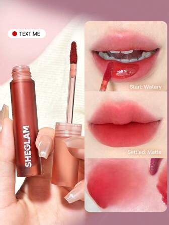 Soft Haze Lip Blur-Text Me 6 Colors Waterproof Liquid Lipstick Matte Transfer-Proof Lip Tint Lasting Super Stay Lip Stain Graduation Birthday Holiday Summer Fall Autumn Y2K Fancy Fashion Women Makeup Cosmetic Party Beach Travel Camping Outdoors School Campus Trip Festivals Decor Gift Present Rose Girl Cosplay Best Color Charm Vibe