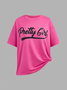 SHEIN Explorewe 6 件套青少年女孩休闲街头风格熊和赛车图案 T 恤 + 短裤 2 件套服装 - 彩色 - 查看 14