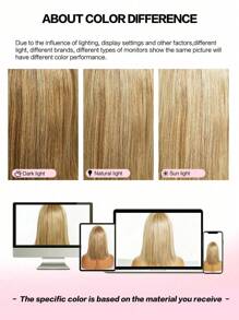 Short Bob Human Hair Wigs With Bangs Natural Straight Bob Wigs For Women Blend Blonde Color Glueless Wig Easy To Wear Daily Vacation Wedding Halloween Costumes - S10/16/613 - View 6