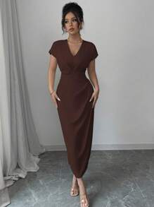 Gloray Damen elegantes hoch-anspruchsvolles Kleid in französischem Chic-Stil