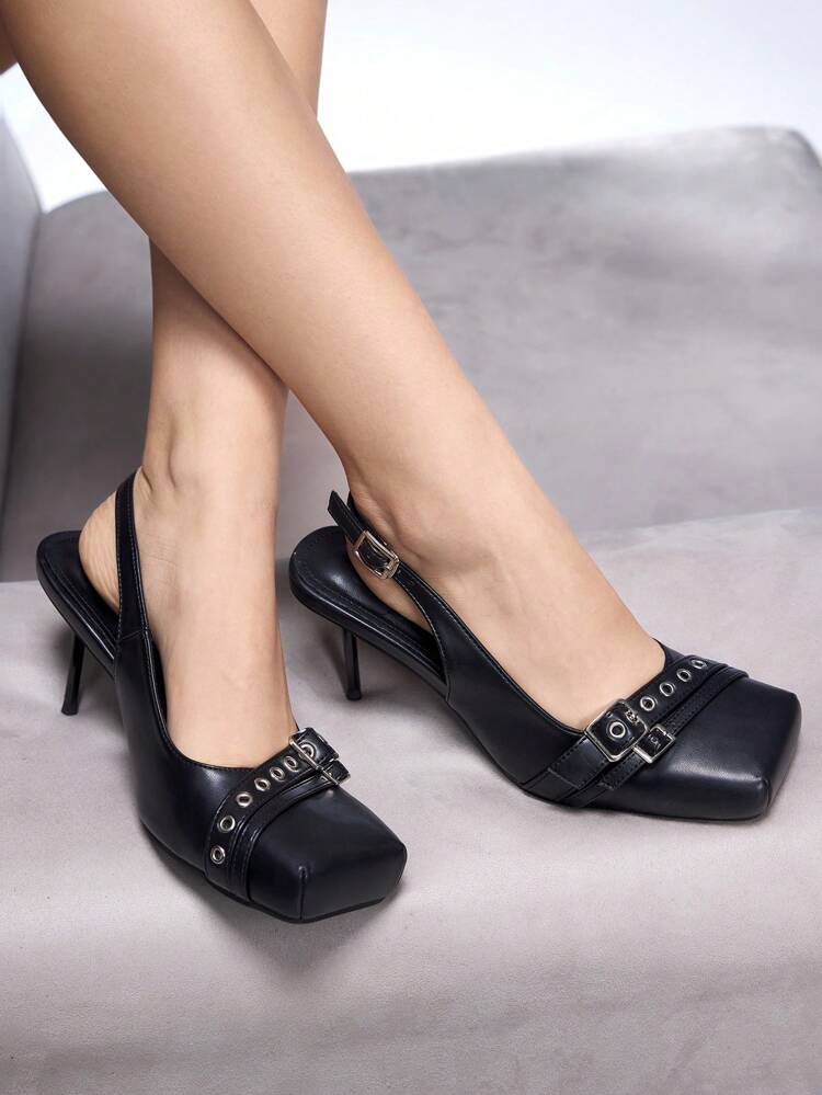 CUCCOO GRLICON Women's Y2K Punk Style High Heel Pumps, Suitable For Motorcycle, Cool Girl, Halloween, Christmas, Party Outfits