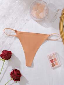 SHEIN Quần lót dây G-String gợi cảm không đường may - trái cam - Xem 6