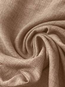 GlowEve 女式休闲蓝色不对称褶饰荷叶边盖袖衬衫 女式休闲蓝色松紧腰侧袋直腿七分裤 - 杏色 - 查看 7