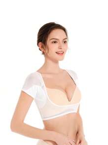 1 pieza Chaleco para el sudor axilar, almohadillas lavables para el sudor axilar, protectores de sudor transpirables para las axilas, a prueba de sudor y lavables para mujeres, niñas y damas, para axilas y hombros, a prueba de sudor y de secado rápido (L) Cuidado corporal para viaje, deporte, exterior, verano, pegatinas, Día de San Valentín del niño, Día de San Valentín de la mujer