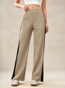 OutZeal Pantaloni da donna con gamba dritta, leggeri, stretch, ad asciugatura rapida, con blocchi di colore, tasche con chiusura lampo, adatti per all'aperto e uso quotidiano, morbidi come seta