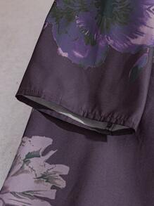 Al Najma Plus Size Women Arabic Style Dress, Fashionable For Summer, Modest - Multicolor - View 3