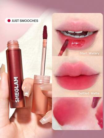 Soft Haze Lip Blur-Just Smooches 6 Colors Waterproof Liquid Lipstick Matte Transfer-Proof Lip Tint Lasting Super Stay Lip Stain Graduation Birthday Holiday Summer Fall Autumn Y2K Fancy Fashion Women Makeup Cosmetic Party Beach Travel Camping Outdoors School Campus Trip Festivals Decor Gift Present Rose Girl Cosplay Best Color Charm Vibe