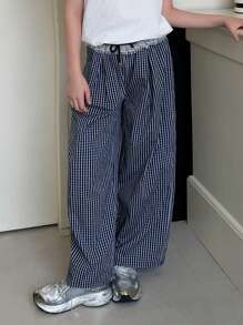 DAZY 青少年女孩秋季长裤，返校服装 - 藏蓝色 - 查看 3