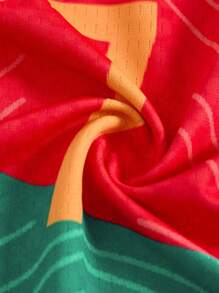 SHEIN Fantacosmos 小男孩夏季服装 - 长袖衬衫和短裤套装，酷炫足球图案印花，柔软舒适的字母印花休闲运动服，非常适合夏季户外活动和学校