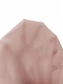 Franclia Áo len cardigan dài tay buộc phía trước cổ gập dệt kiểu Pháp thanh lịch, áo sơ mi trắng mới cho nữ mùa hè - Hồng - Xem 6