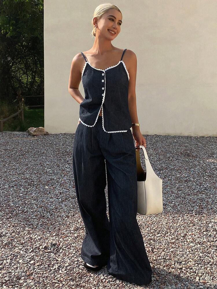 Women Denim Two Pieces Outfits