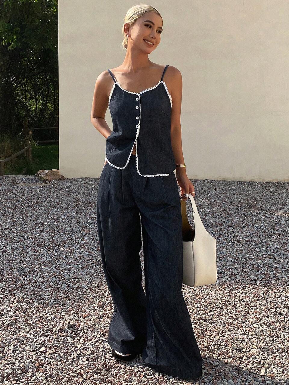 Women Denim Two Pieces Outfits