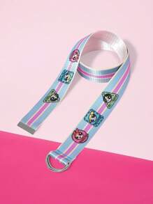 THE POWERPUFF GIRLS X SHEIN Blumen, Blasen, Butterblumen Muster Süßer & Modischer Gürtel