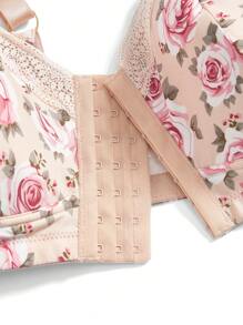 SHEIN 1 pieza Sujetador sin alambres con cierre delantero para tallas grandes - Multicolor - Ver 4