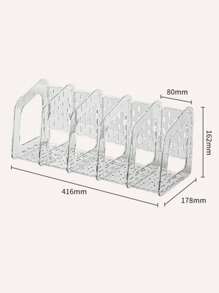 优质亚克力透明加厚创意简约大容量书架，办公桌书籍和文件整理器，返校