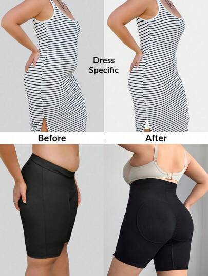 SHEIN CURVE+ Plus Size Slimming High Waist Shaping Leggings, Curve Plus, Boho Vacation