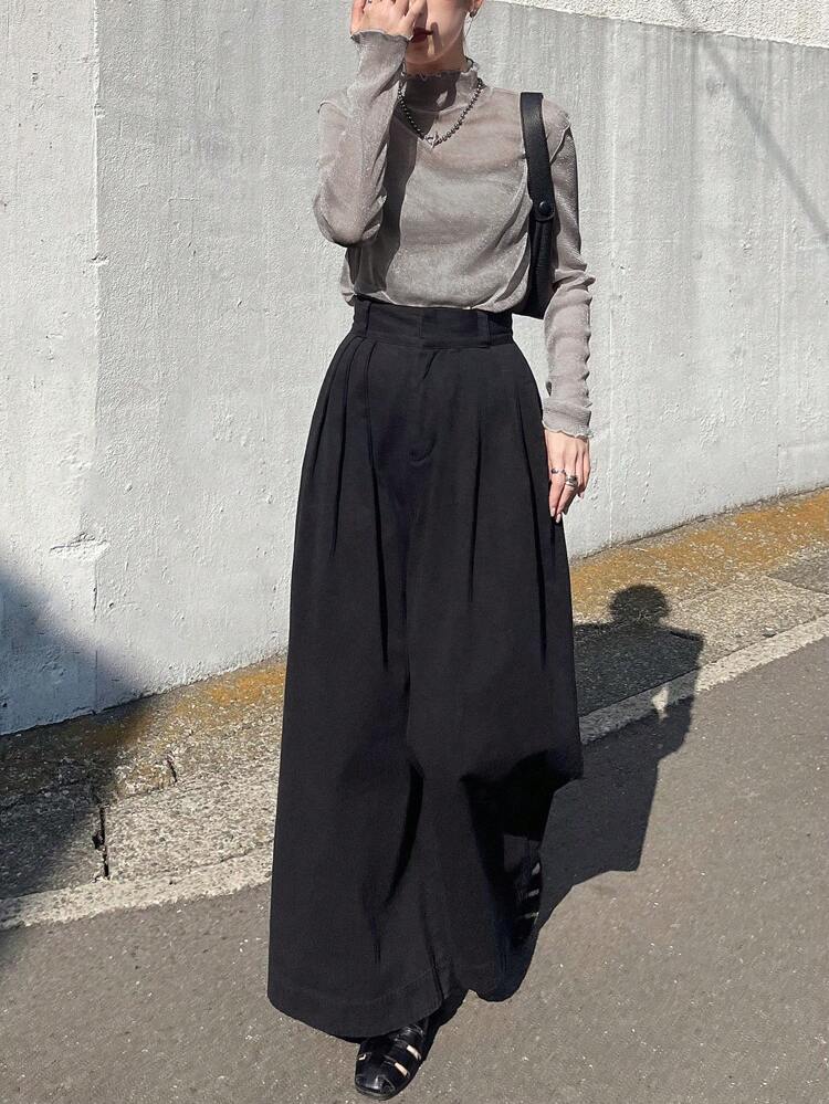 Women's Solid Color Ruffle Collar Long Sleeve T-Shirt