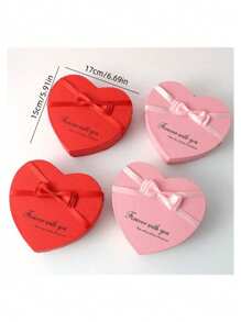 10 件玫瑰香皂花心形礼盒，创意生日/婚礼派对礼物 - 彩色 - 查看 2