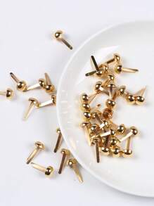 1 Set/2 Set/5 Set Metal Open-Ended Needles, Simple And Reusable Push Pins, Round Headed Puzzle Nails, Splicing Nails, Paper Clips, Craft Art Production, School Project Decoration, DIY Items, Suitable For DIY Handmade Production, Decoration Back To School(1 Set=100pcs )