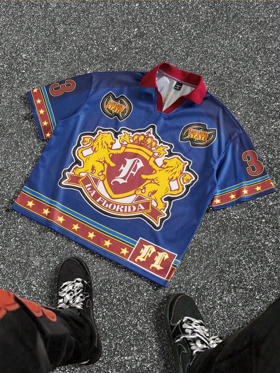 Manfinity EMRG 男士短袖 Polo 衫，夏季时尚 - 彩色 - 查看 1