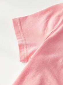 Cozy Pixies Toddler Girls 2pcs Floral Graphic Knitted Soft Round Neck Short Sleeve Top And Elastic Waist Shorts Set - Multicolor - View 5