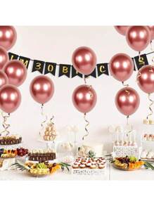 SHEIN 1 Roll, 250 Rose Gold Curling Ribbon For Gift Wrapping, Balloon String, Wedding, Birthday, - Metallic Shiny " Ribbon For Bouquets And Flower Wrapping Paper Valentine DAY, Valentines Wedding, Birthday