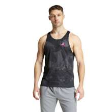 Adidas ADIZERO SINGLET SHIRTS - Black - View 1