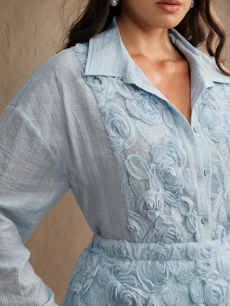 New Spring/Summer Textured Relief Embroidery Elegant Business Casual Suit Skirt, White, Modern & Chic