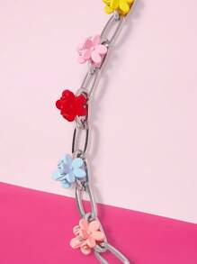 THE POWERPUFF GIRLS X SHEIN Blossom, Bubbles, Buttercup Pattern Acrylic Fashion Waist Chain - Multicolor - View 4