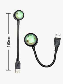 2 Style Experience The Magic Of Inspired Sunset Light With Our Mini Creative Aluminum Alloy USB Lamp - Multicolor - View 5