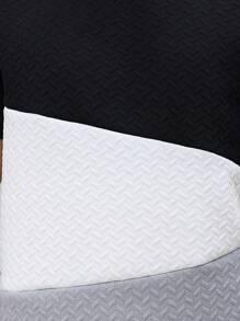 Manfinity Homme Áo thun họa tiết khối màu chắp vá thường ngày mùa hè cỡ lớn dành cho nam - Nhiều màu - Xem 5