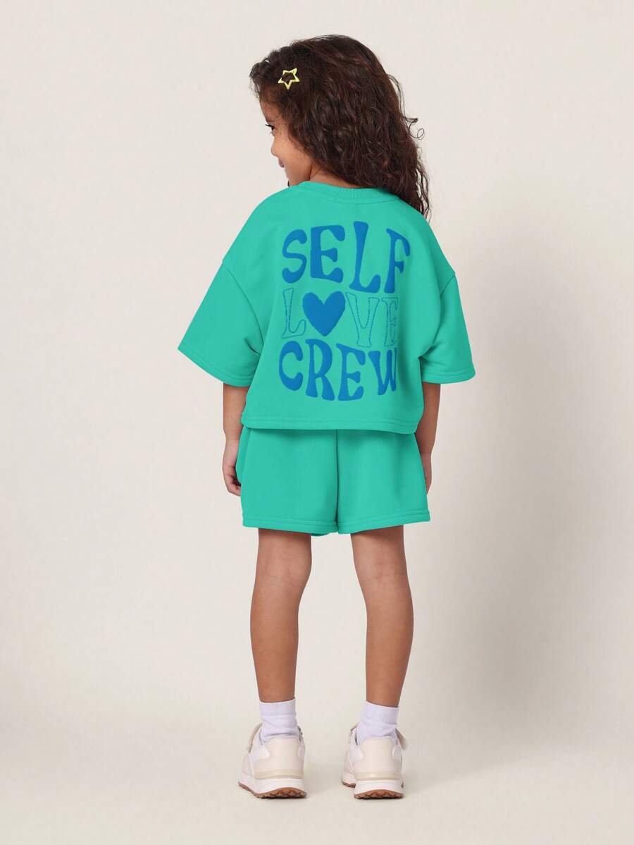 SUMWON 自爱夏季系列女童休闲运动圆领套装