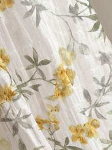 SHEIN Unity Summer Floral Patchwork A-Line Skirt - Multicolor - View 3