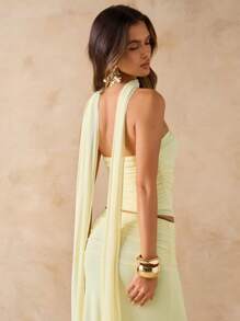 SHEIN BAE Women Two Pieces Outfits For Daily Wear,Valentine's Day,Valentine Outfits For Women - Yellow - View 7