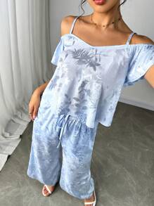 SHEIN Clasi Women Two Pieces Outfits For Daily Wear - Blue - View 7