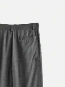Maija Pantalones casuales verde salvia con diseño de cintura elástica y bolsillos laterales para hombres, verano 2025. Elegantes y románticos, apropiados para invitados de boda, oficina, aeropuerto, playa, festivales de música y vida diaria - Gris - Ver 10