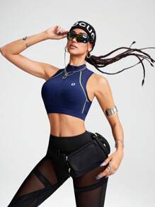 Innovista Sostén deportivo esculpido y ultrasexy, suave como mantequilla para gimnasio con gran elasticidad y absorción de sudor, de alto rendimiento, top corto sin mangas, sin aros, con abertura y recortes en la espalda, con cierre, en azul, verde, para levantamiento de pesas, entrenamiento de fuerza física, mancuernas, actividades al aire libre, ciclismo, motociclismo, , ejercicios aeróbicos y cardio, yoga y pilates, boxeo, senderismo y travesía, tenis y golf, equipamiento de máquinas y entrenamiento, conjuntos de ropa de entrenamiento y chándal, bíceps, ropa deportiva urbana, ícono de moda, impresionante y elegante, para brillar y sentirse bien en fiestas y festivales de música, ajuste sexy para la calle, esencial diaria y fácil de usar, ropa deportiva de , movimiento moderno, motivación veraniega
