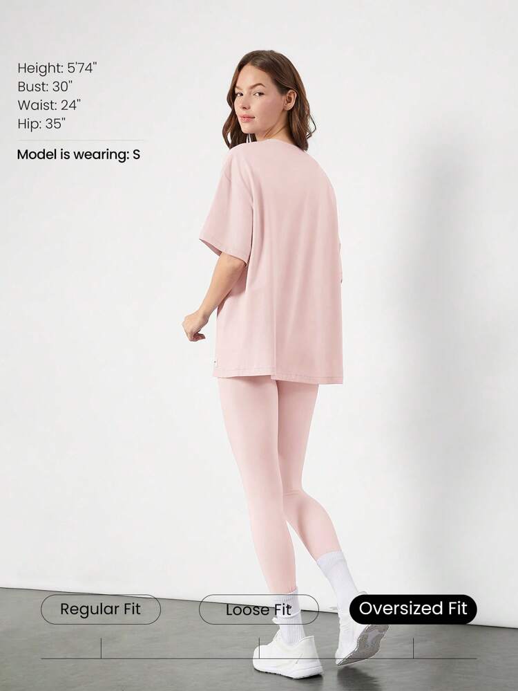 Pima Cotton Unisex Short Sleeve Round Neck Oversized Tee Daily Casual Valentine's Day