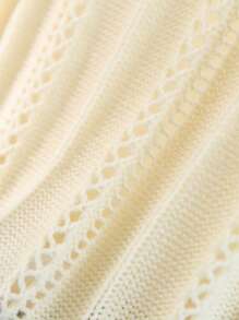 CosyJoli Top e canotta casual per vacanze, con fantasia a uncinetto, disponibili in taglie comode