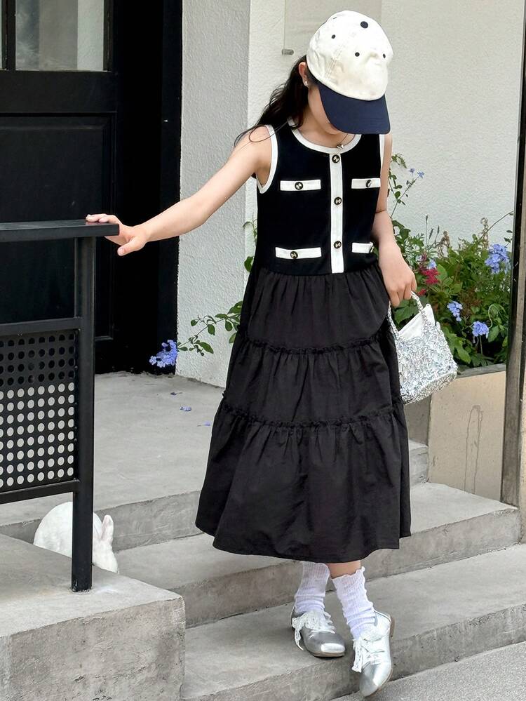 Tween Girls Casual Dress, Autumn,Back To School Clothes