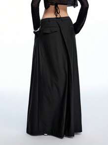 LYSMO 2025 New Arrival Spring-Summer Gender-Neutral Asymmetric Back Panel Ultra Wide-Leg Loose Pleated Suit Pants, Fashion-Forward, Perfect For Office And Casual Wear.