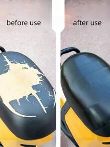 1roll Electric Bike Seat Repair Patch, Battery Motorcycle Seat Cover Adhesive Leather Seat Fabric Basic Rubber Tape Refurbished Cushion Home Decor,Home Decoration,For Kitchen,Bedroom,Household,Office - Black - View 4