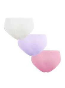 3pc/Set Teen Girls' Pastel Briefs Pack (13-16yrs) - Pink - View 2
