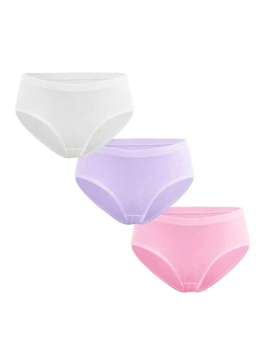 3pc/Set Teen Girls' Pastel Briefs Pack (13-16yrs) - Pink - View 1