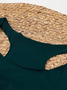 SHEIN LUNE Casual Star Moon Sun Pattern Round Neck Women Tank Top, Summer Back To School