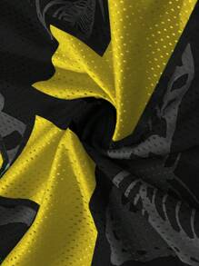 Manfinity Campus Court 男士夏季 #23 印花短袖时尚印花T恤 - 彩色 - 查看 4