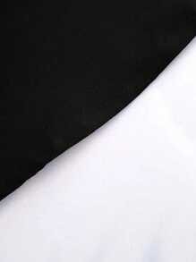 Manfinity Homme 男士夏季格子短袖单排扣口袋休闲衬衫服装男士衬衫男士时尚衬衫男士口袋衬衫 - 黑色 - 查看 5